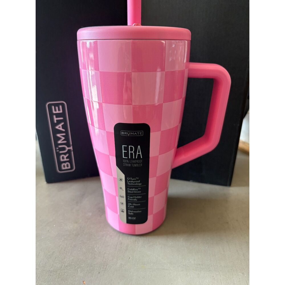 Brumate - 30oz ERA Limited Color and Sold Out New in Box Pink Checkered